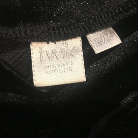 Velvet Mock Neck Shirt - Picture 3 of 3